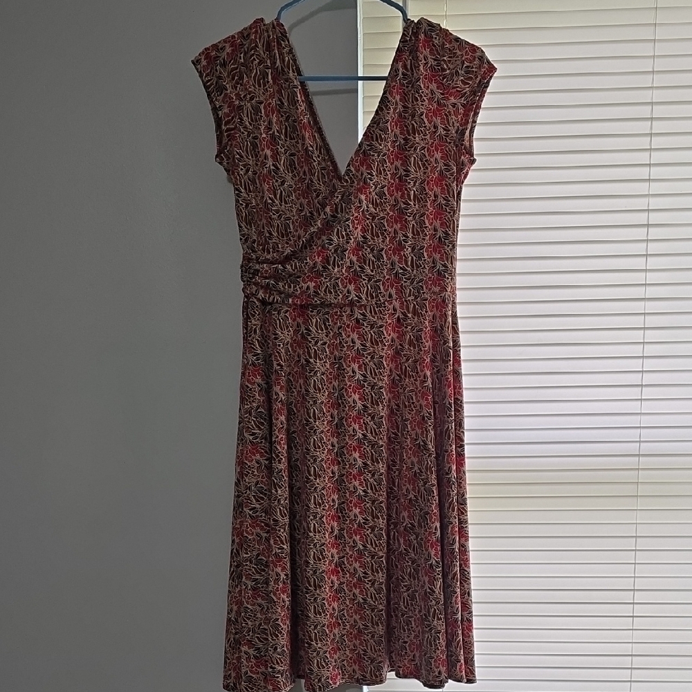 Elegant Floral Wrap Dress